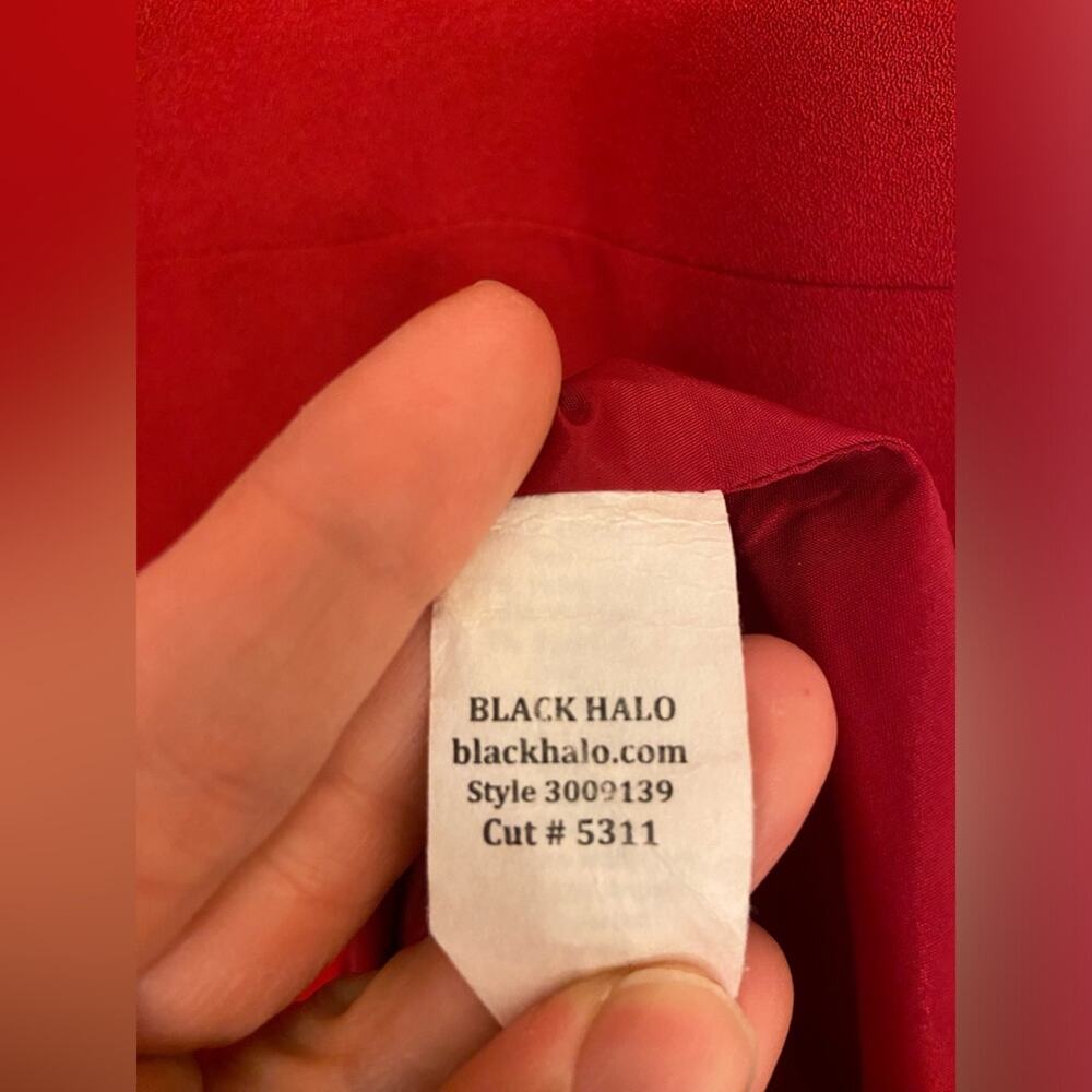 Black Halo Sweetheart Neckline Sheath Dress Red Size 8 - Picture 5 of 9